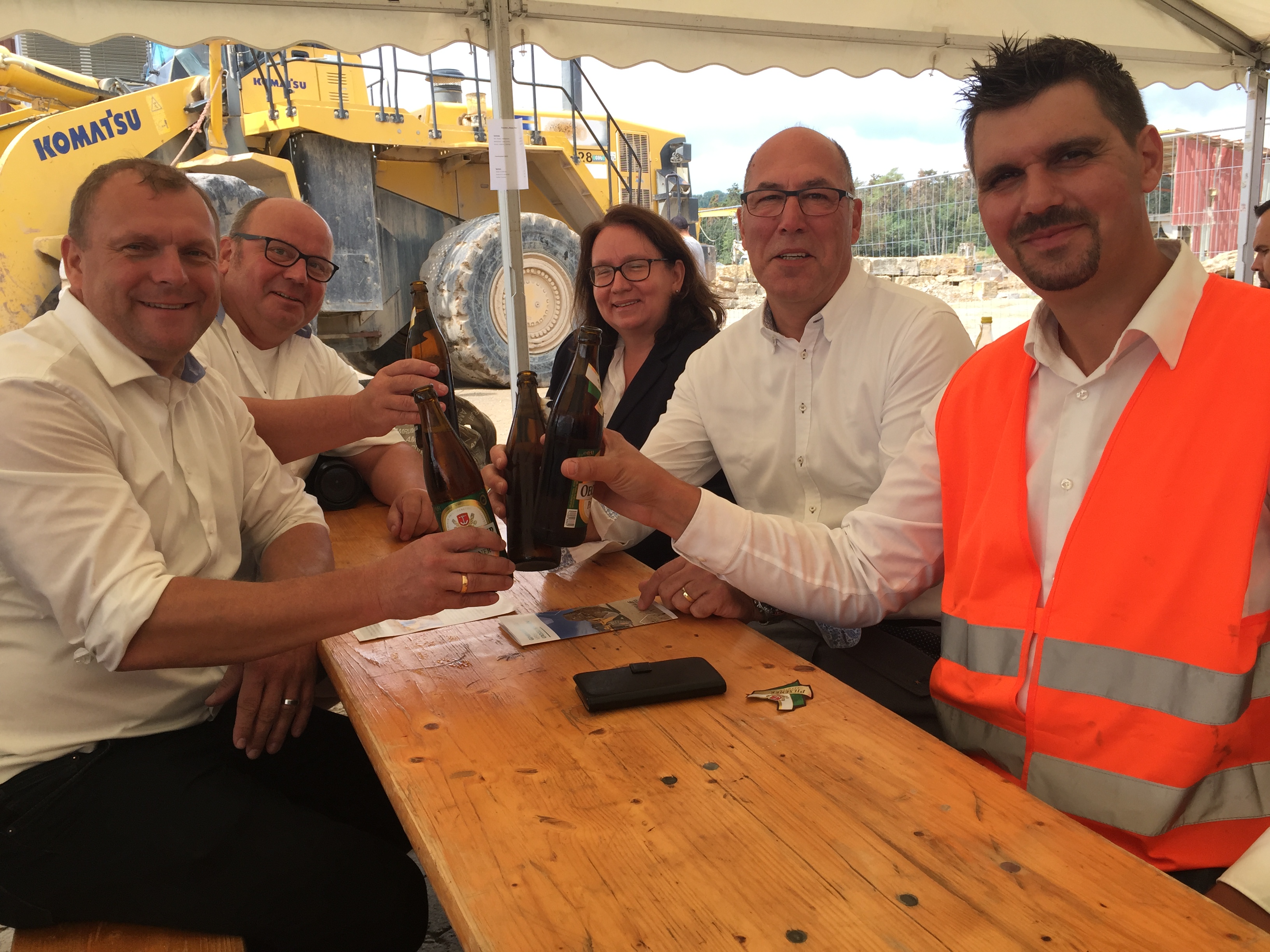 Thomas Haaf (rechts) im Gespräch mit Waldemar Brohm und Thomas Eberth © Denise Schiwon