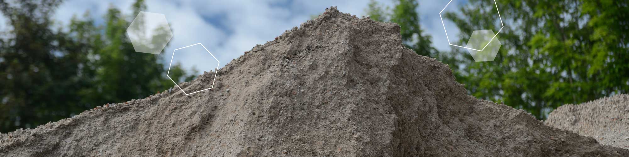 Berg von Schüttgütern