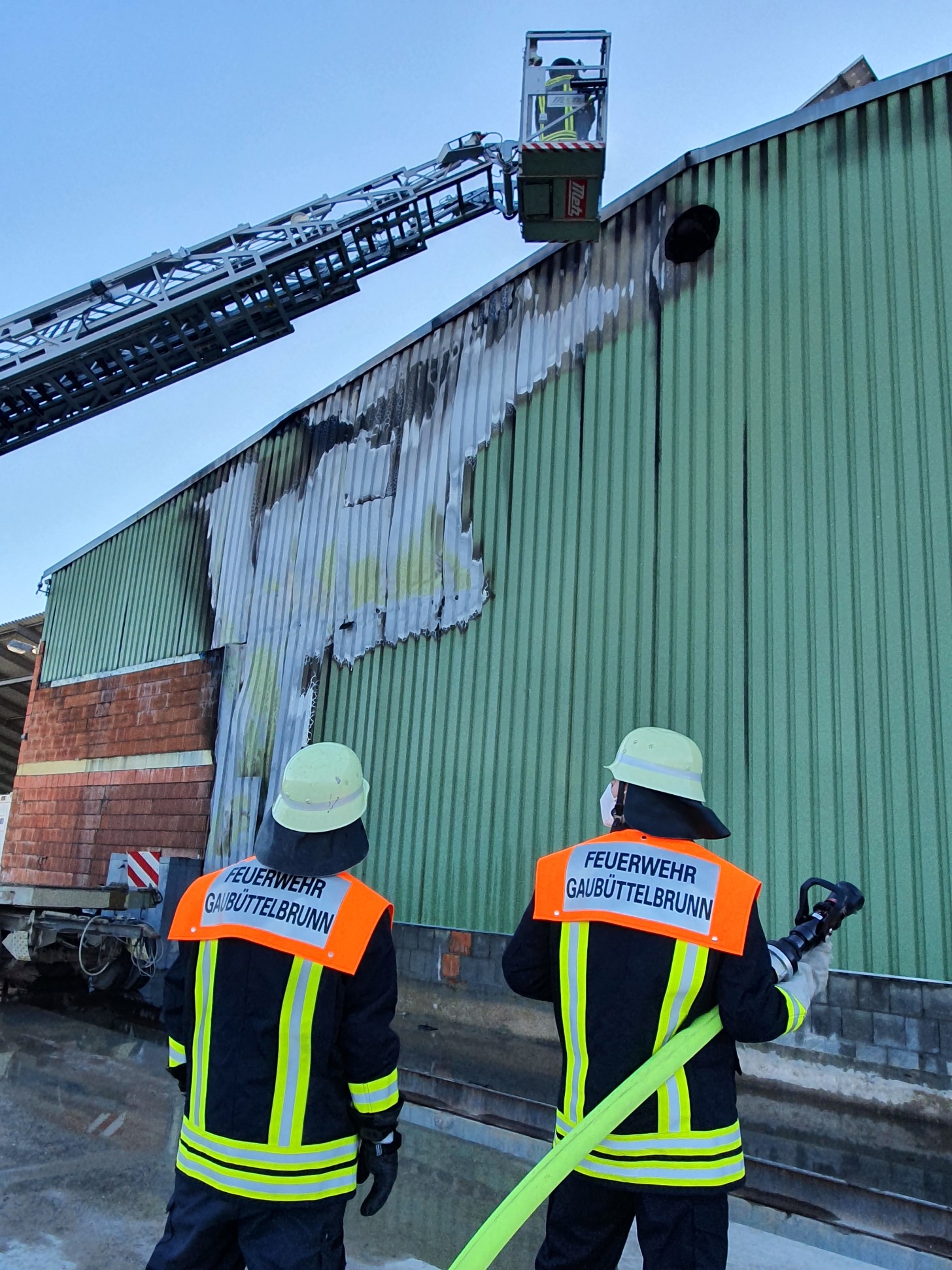 Brand in der Werkstatt © Björn Jungbauer, Gemeinde Kirchheim